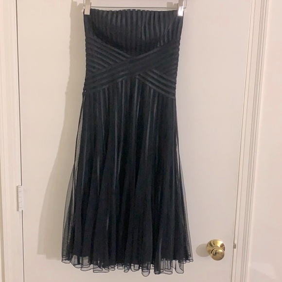 Elegant WH/BM Strapless Dress. Black, Sz 00 - Picture 1 of 7